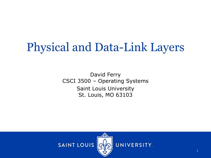 physical and data link layers n.w