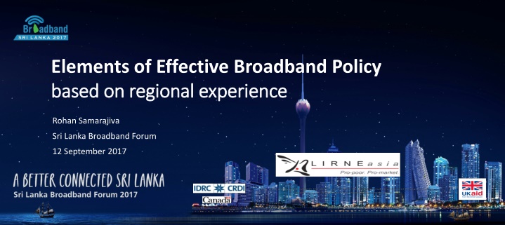 elements of effective broadband policy based n.w