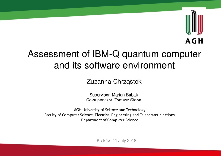 assessment of ibm q quantum computer n.w
