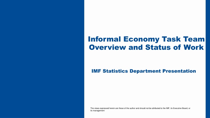 informal economy task team overview and status n.w