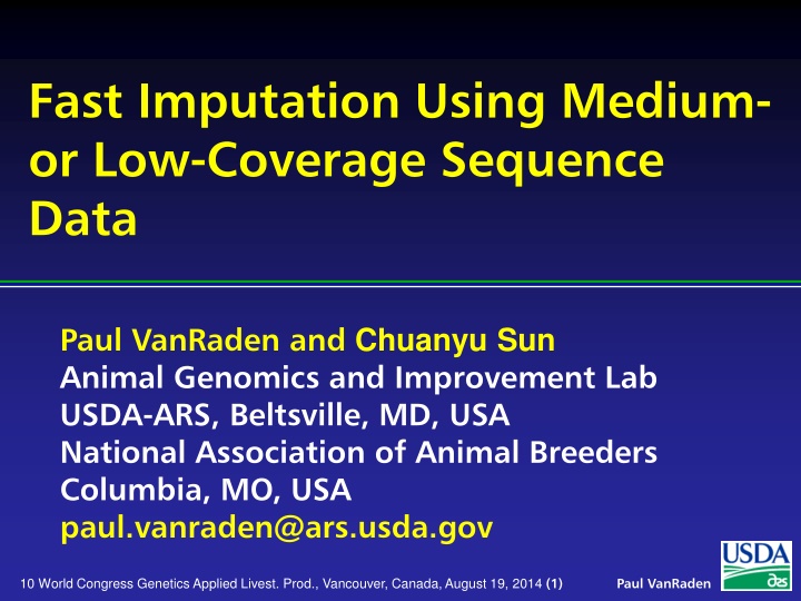 fast imputation using medium or low coverage n.w