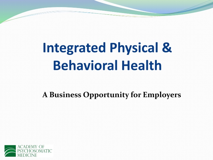 integrated physical behavioral health n.w