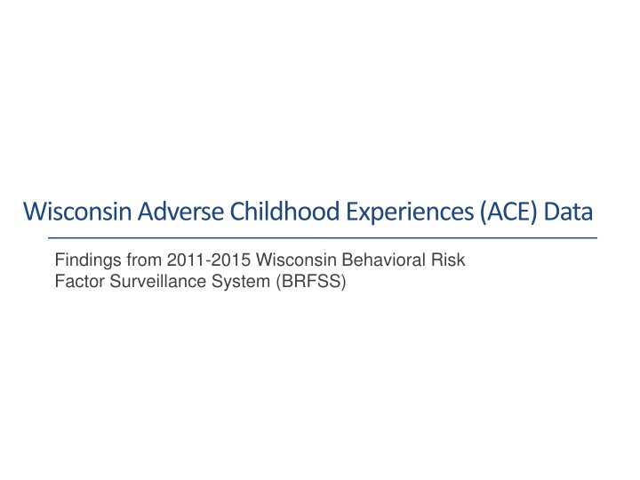 wisconsin adverse childhood experiences ace data n.w