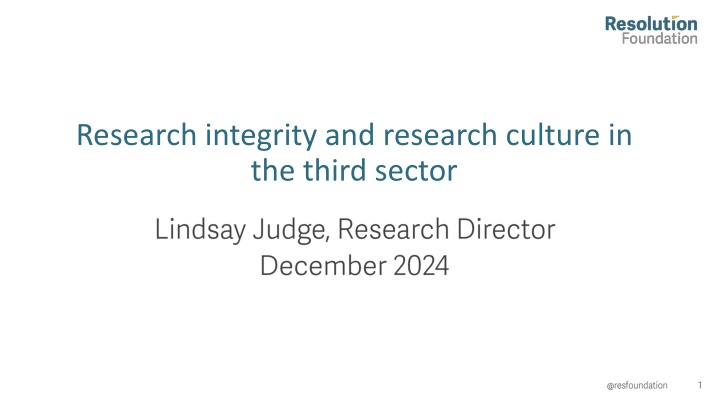 research integrity and research culture n.w