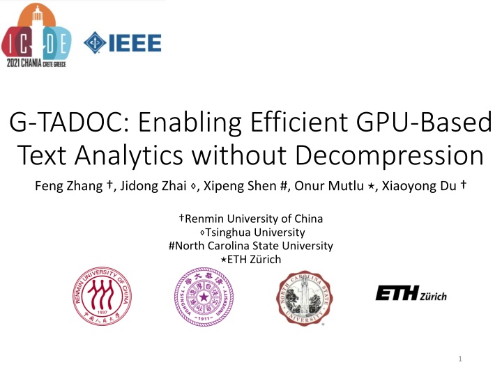 g tadoc enabling efficient gpu based text n.w