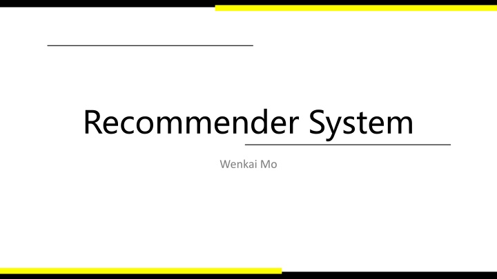 recommender system n.w