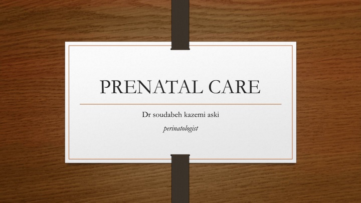prenatal care n.w