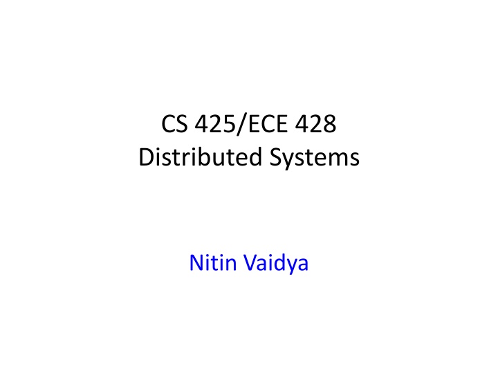 cs 425 ece 428 distributed systems n.w
