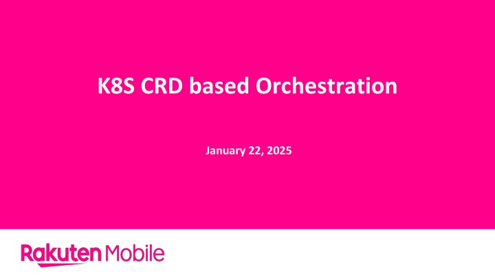 k8s crd based orchestration n.w