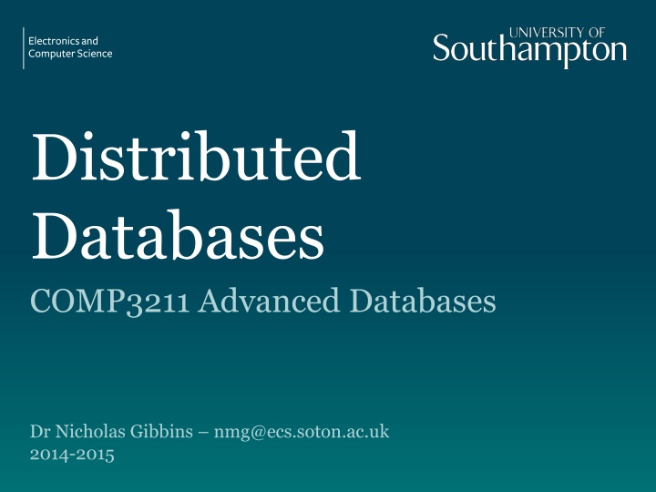 distributed databases comp3211 advanced databases n.w