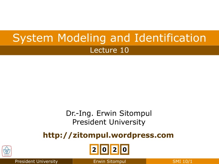 system modeling and identification n.w