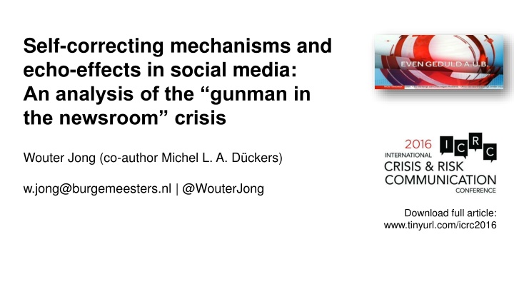 self correcting mechanisms and echo effects n.w