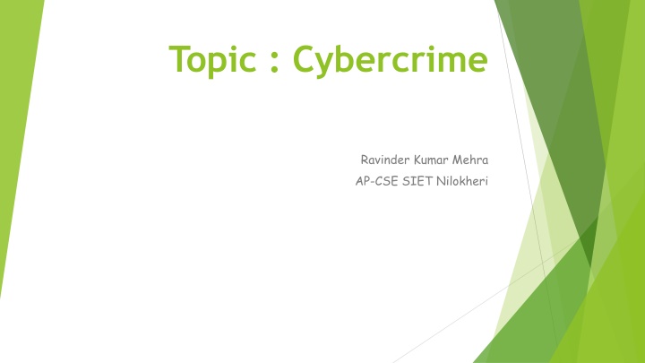 topic cybercrime n.w