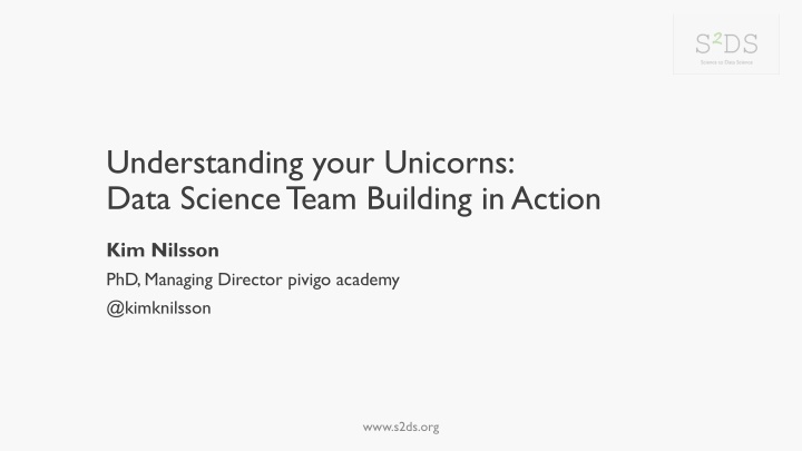 understanding your unicorns data science team n.w