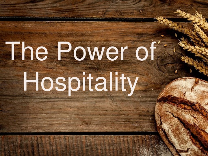 the power of hospitality n.w