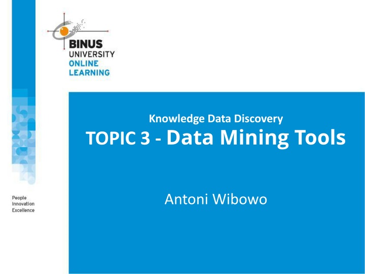 knowledge data discovery topic 3 data mining tools n.w