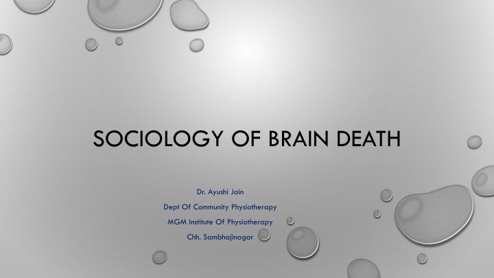sociology of brain death n.w