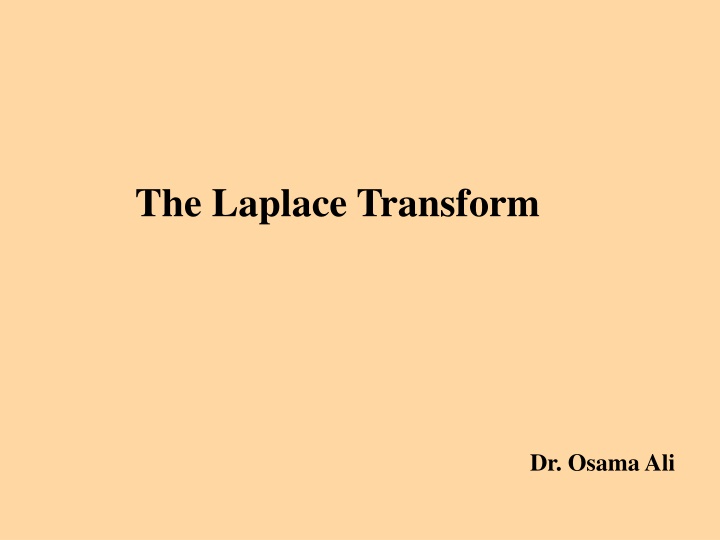 the laplace transform n.w