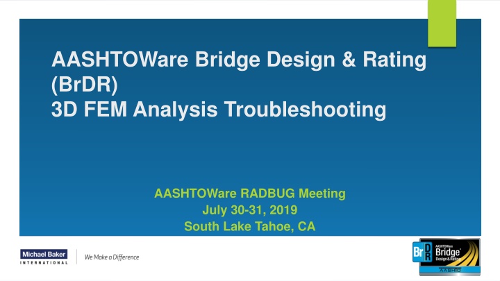 aashtoware bridge design rating brdr n.w