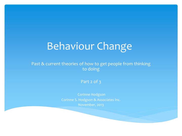 behaviour change n.w