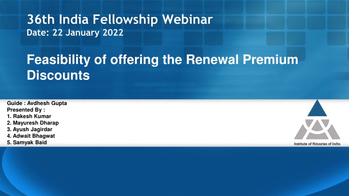 36th india fellowship webinar date 22 january 2022 n.w