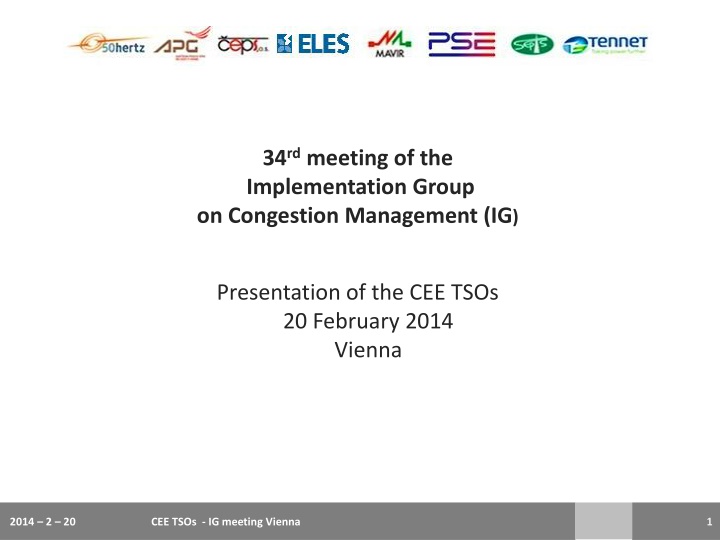 34 rd meeting of the implementation group n.w