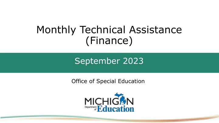 monthly technical assistance finance n.w