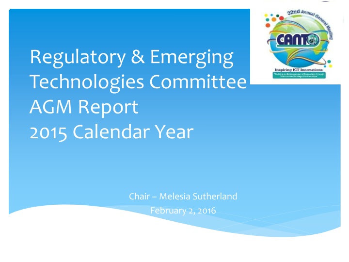 regulatory emerging technologies committee n.w