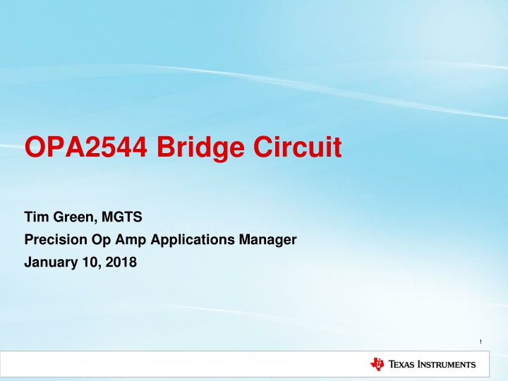 opa2544 bridge circuit n.w