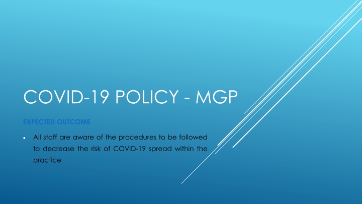 covid 19 policy mgp n.w
