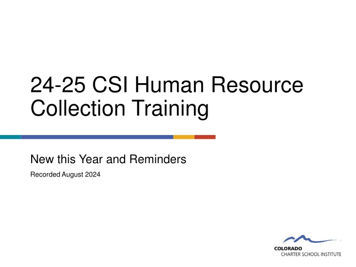 24 25 csi human resource collection training n.w