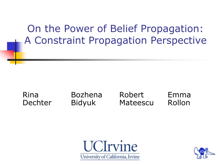 on the power of belief propagation a constraint n.w