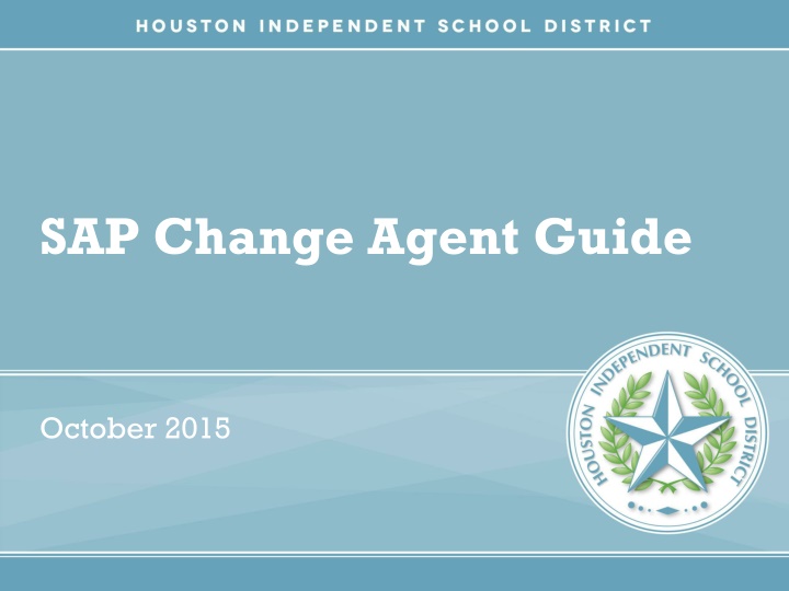 sap change agent guide n.w