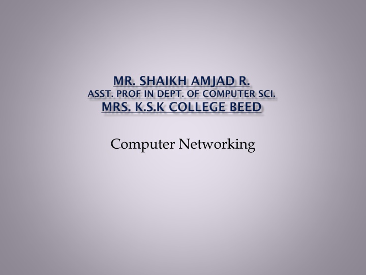 computer networking n.w
