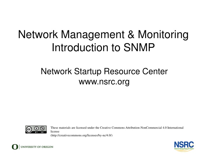 network management monitoring introduction to snmp n.w