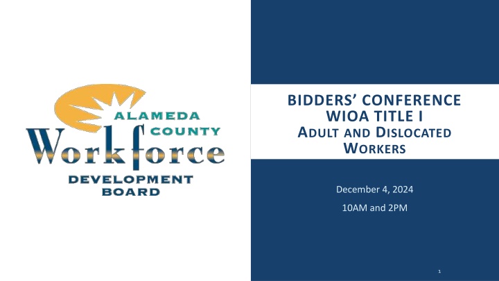 bidders conference wioa title i a dult n.w