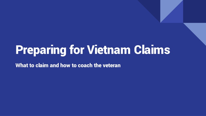 preparing for vietnam claims n.w