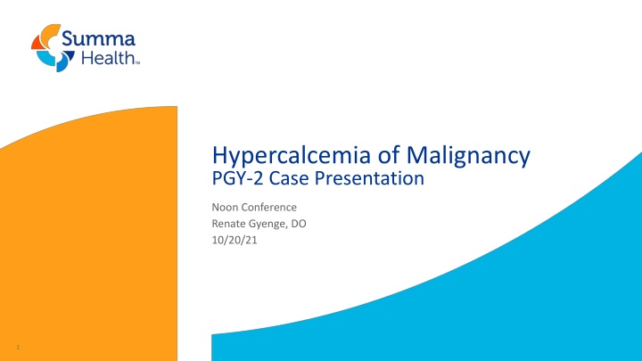 hypercalcemia of malignancy pgy 2 case n.w