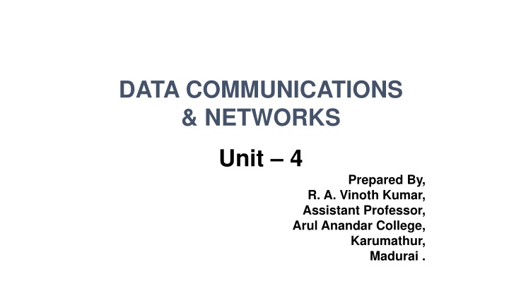 data communications networks n.w