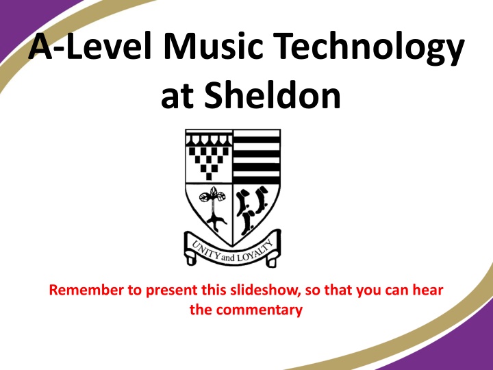 a level music technology at sheldon n.w