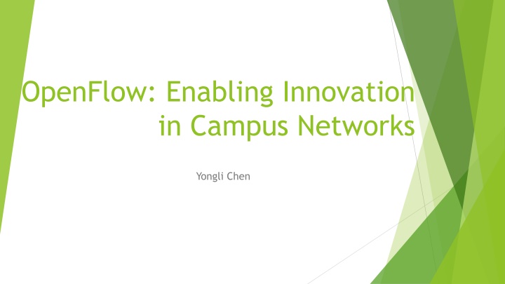 openflow enabling innovation in campus networks n.w
