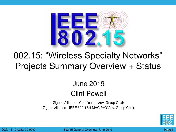 802 15 wireless specialty networks projects n.w