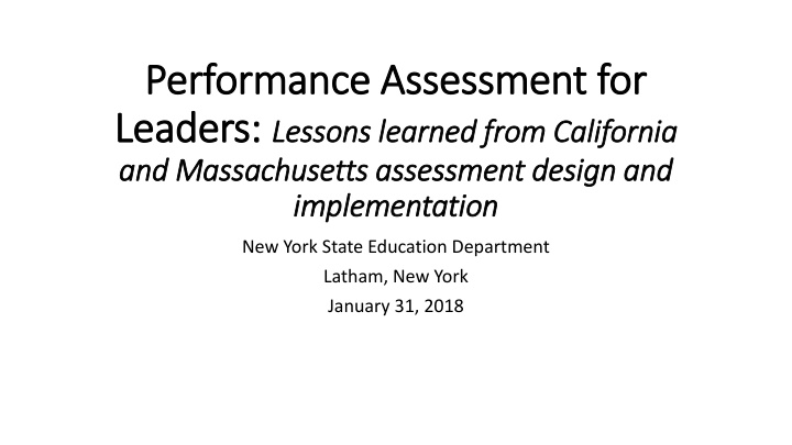 performance assessment for performance assessment n.w