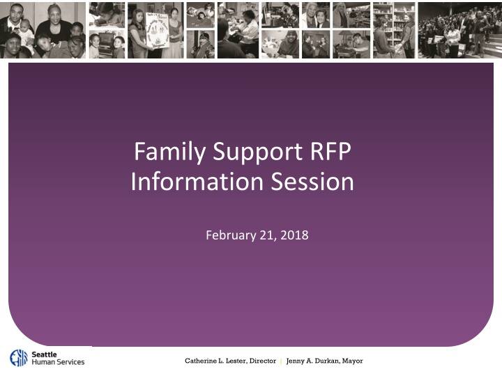 family support rfp information session n.w