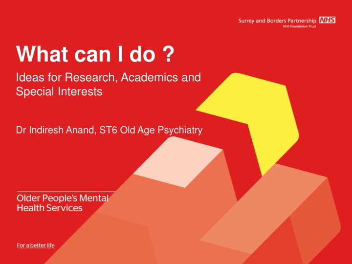 what can i do ideas for research academics n.w