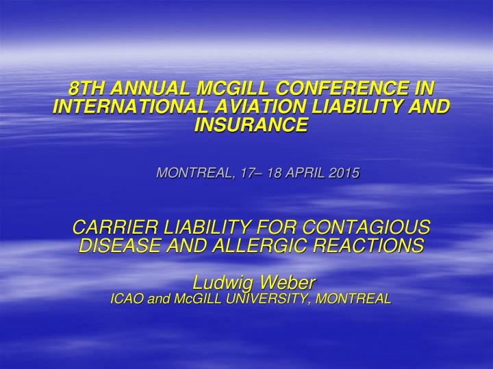 Carrier Liability for Food Poisoning in Airline Travel