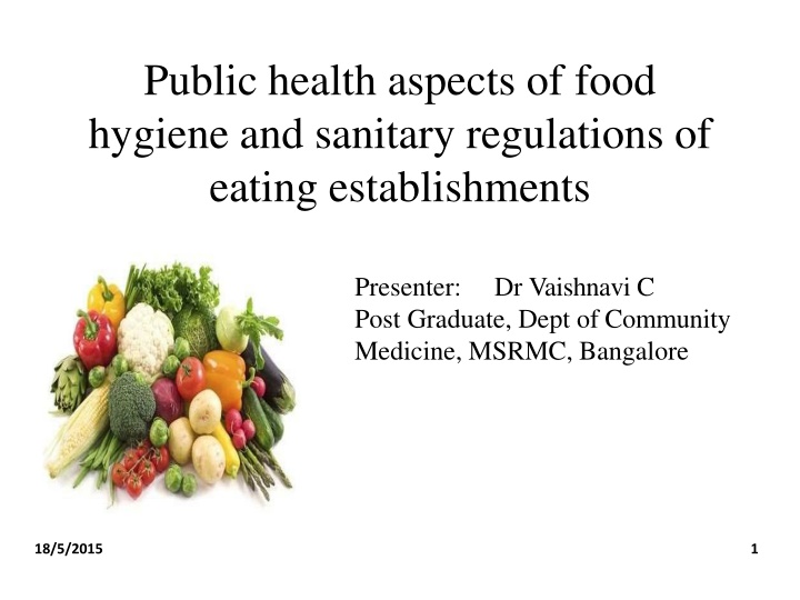 public health aspects of food hygiene n.w