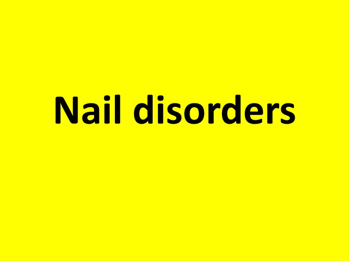 nail disorders n.w