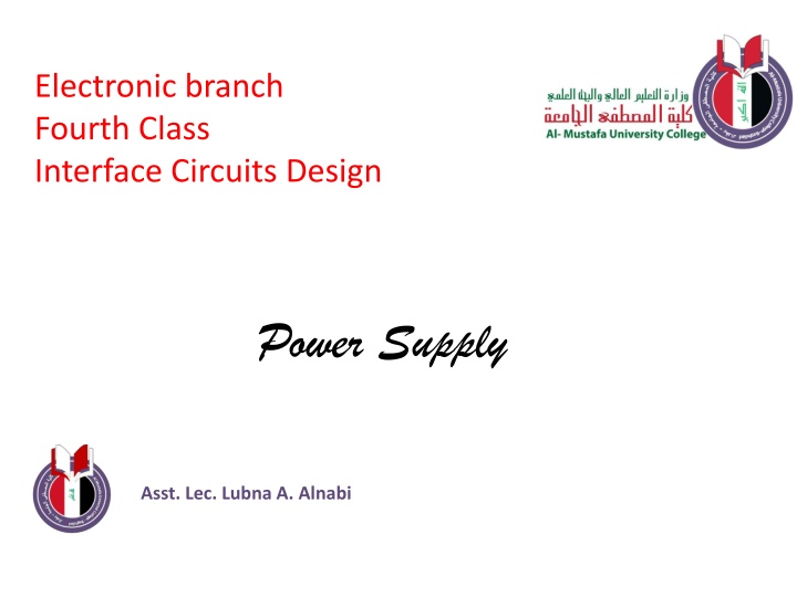 electronic branch fourth class interface circuits n.w