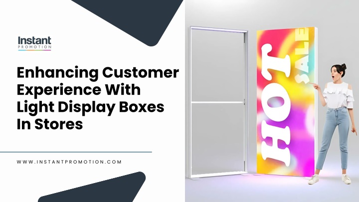 Illuminated Light Display Boxes in Retail Stores
